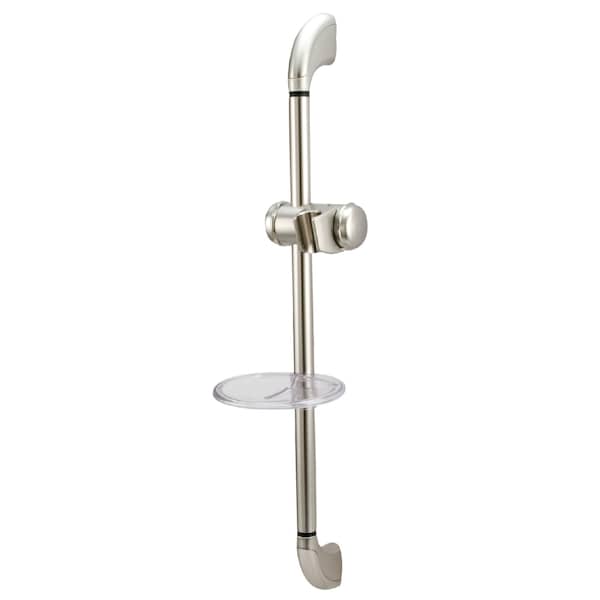 Shower Slide Bar, Brushed Nickel, Wall Mount
